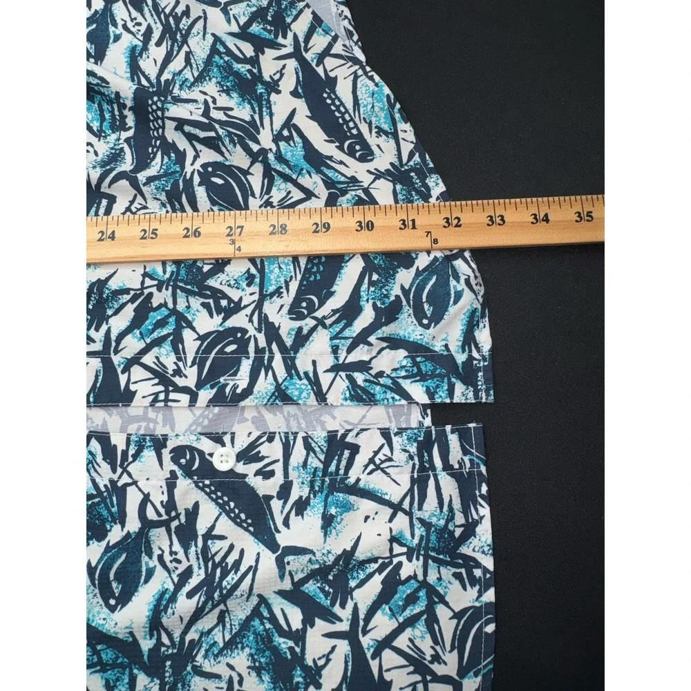 Columbia PFG Super Tamiami Shirt Short Sleeve  Mens XXL Fishing All Over‎ Fish